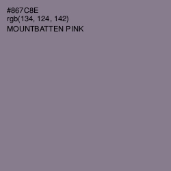#867C8E - Mountbatten Pink Color Image
